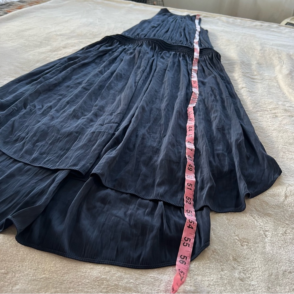 Ramy Brook Audrey Smocked Midi Dress in Navy - Picture 10 of 10